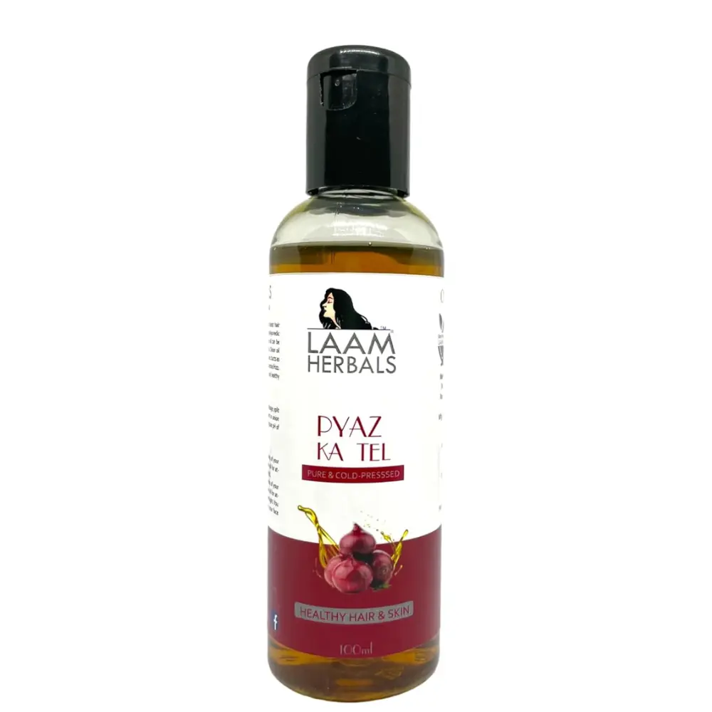 Laam Herbals Organic Pyaz Ka Tel (Onion Seed Oil) Cold Pressed Oil  -  100 Ml