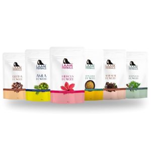 Laam Herbals Amla, Reetha, Shikakai, Bhringraj, Hibiscus & Methi Powder