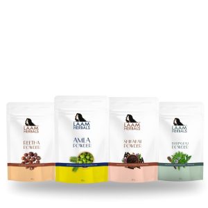 Laam Amla, Reetha, Shikakai & Bhringraj Powder| Results in One Wash | Long, Strong & Natural Hair